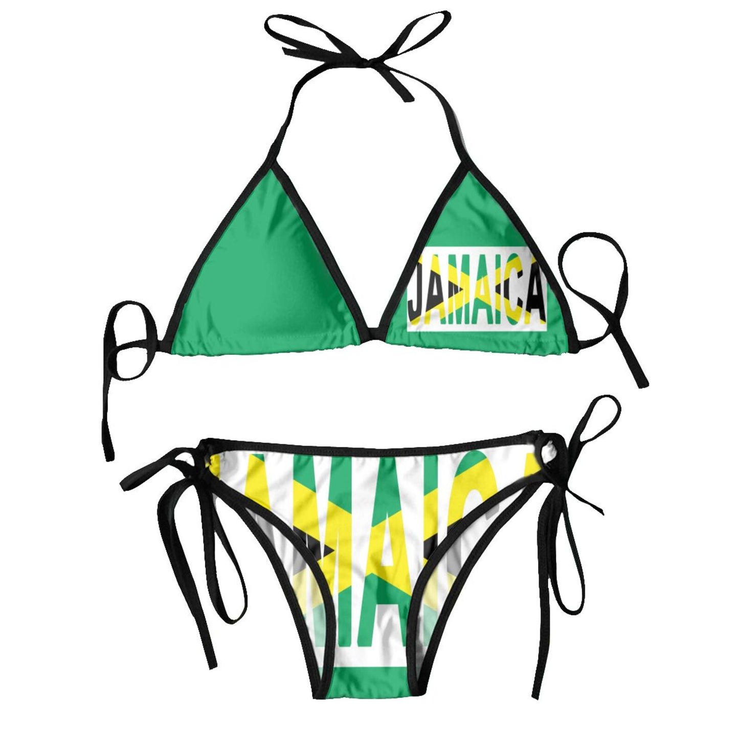 Sexy Brazilian Thong Bikini Mujer Swimwear Women 2023 Jamaica Flag Summer Beachwear