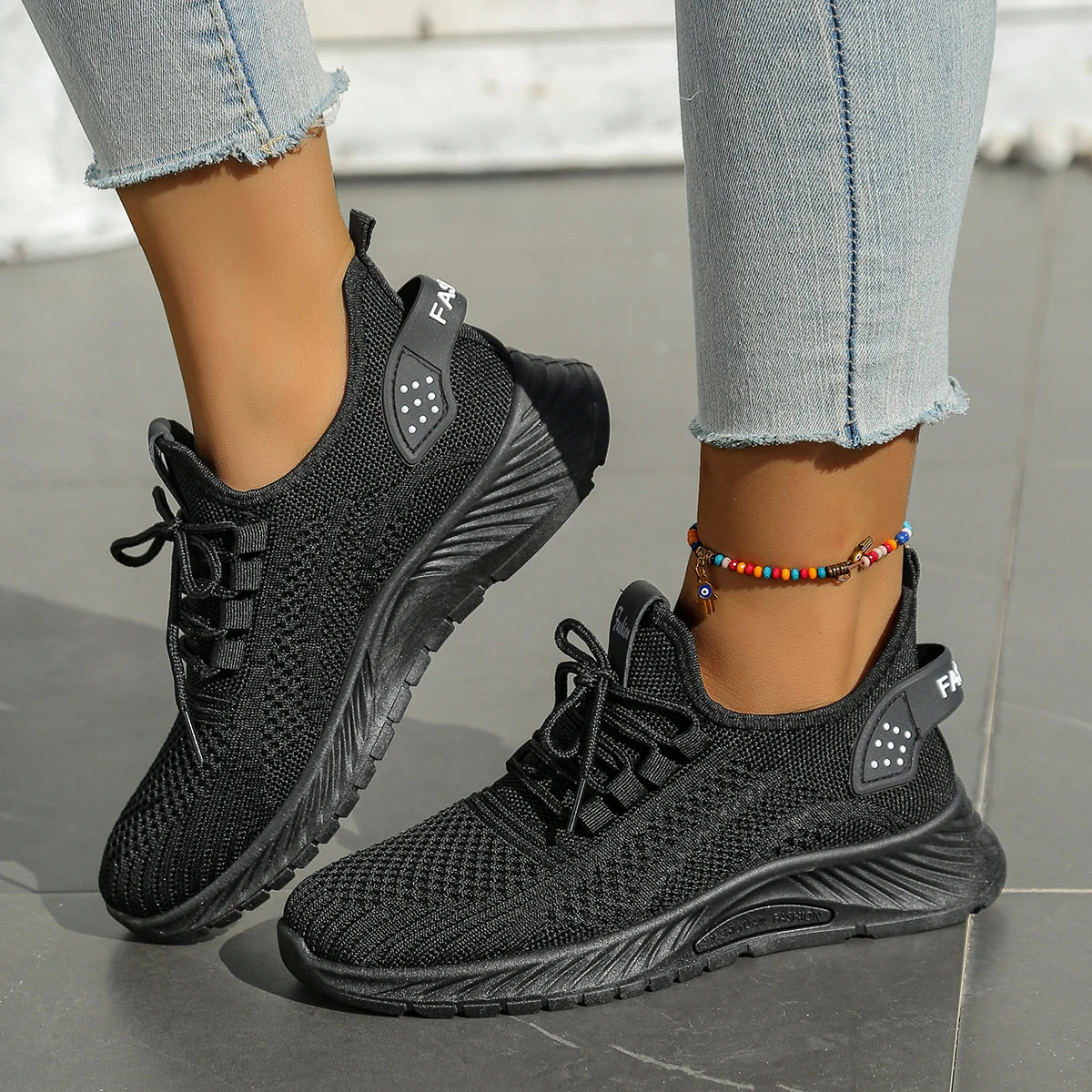 Women shoes casual sneaker fall new fashion leisure sports single shoes wholesale cross-border factory trend fly weaving