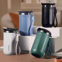 Portable 350ML/500ML Stainless Steel Insulated Cup Leak-Proof with Lid Vacuum Flask Double Wall Water Cup Commute Use