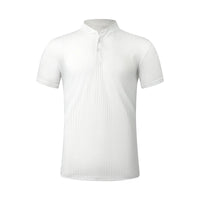 2025 Men's Summer Short Sleeve Polo Breathable Comfortable Polo Casual Solid Color Shirt Button T-Shirts Dropshipping