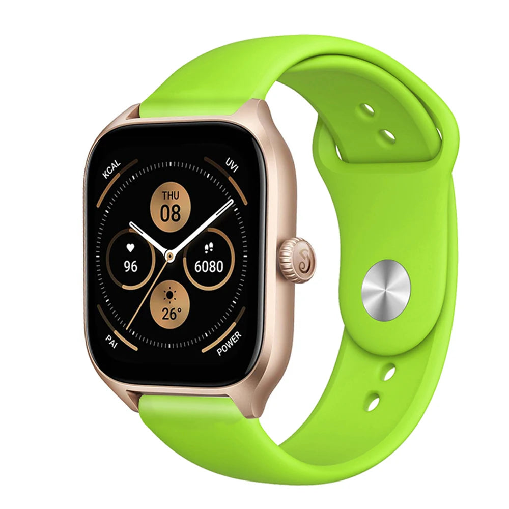 20mm/22mm Silicone band For Amazfit GTS 3/2/2e/GTS2 Mini/GTR 42mm/47mm/GTR 3/3 Pro/2/2e Sport Watch Bracelet Amazfit bip 6 strap