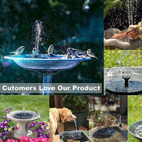 New Mini Solar Water Fountain Pool Pond Waterfall Fountain Garden Supplies Decoration Outdoor Solar Powered Fountain Bird Baths