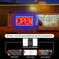 Open Neon Signs for Business LED Neon Open Signs Light Up Open Sign for Shop Store Florists Bar Salon Cafes Restaurant Pubs