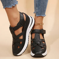 Women's Fashion Sandals, Comfortable, Solid Color, Open-toe, Artificial PU Upper/Lining/Insole, Multifunctional Beach Loafers