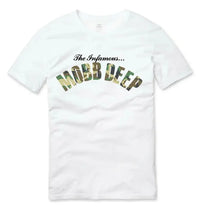 Mens Brand Fashion T-shirt Summer T Shirts Mobb Deep Mens Infamous on Red T-shirt Red Unisex Short Sleeve Male Casual Tee-shirt