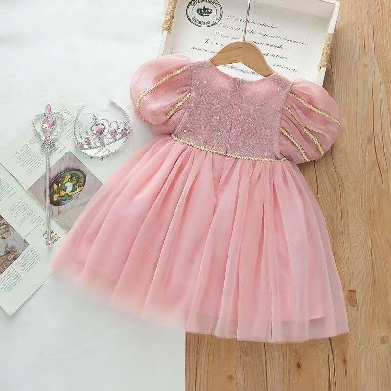 Girl Dress 2022 Summer Children Clothing Korean Clothing Girls Princess Skirt Gauze Skirt Children Birthday Party Skirt