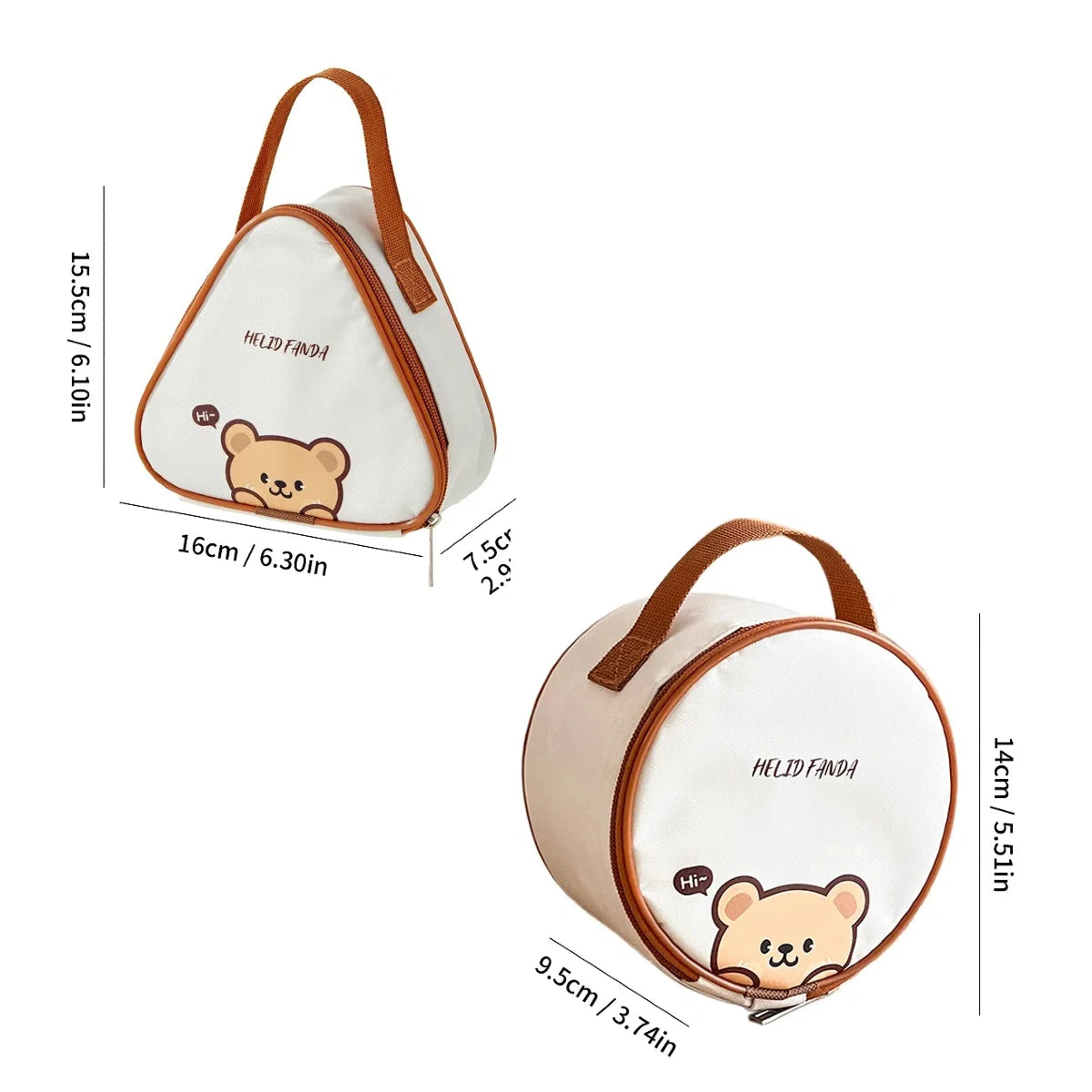 WORTHBUY Mini Capybara Thermal Lunch Bag Portable Insulated Picnic Bag Oil Proof & Waterproof Lunch Box Bag Reusable Cooler Bag