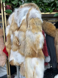 Luxury Brand Real Fur Jacket Women Winter Thick Warm Fur Coat Short Coat Windproof Chic Fox Fur Coat Big Fur Collar Vintage New