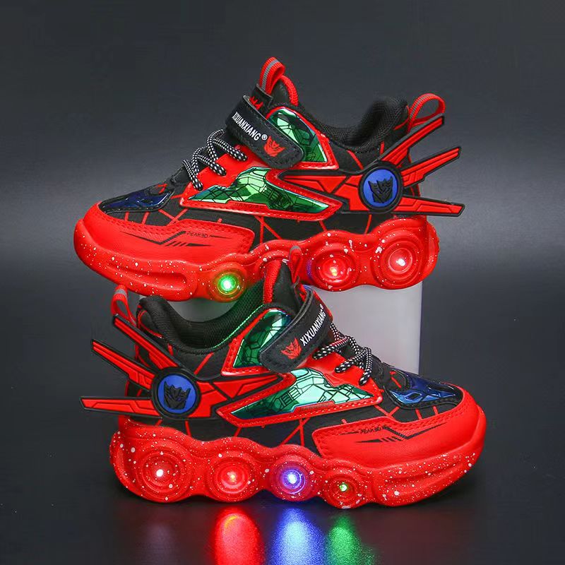 Luminous Sports Shoes With Lights Children's Casual Shoes Retro Flashing Walking Shoe Baby Girls Boys Toddler Shoes Kid Sneakers