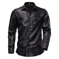Men&#39;s Floral Black Dress Shirts 2022 Stylish New Long Sleeve Steampunk Shirt Men Party Club Bar Social Shirt Male Chemise Homme