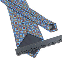 Vintage Men's Tie Geometry Paisley Khaki Blue Necktie Soft Chic Bohemian Print 9cm Ties For Men Wedding Business Daily Accessory