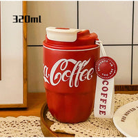 304 Stainless Steel Insulated Cup Women Men Water Bottles Coffee Cup Gift Portable Dual Drink Office Cup Coca-cola fashion 2024