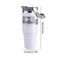 30oz Vacuum Insulated Cup with Handle Double-Layer Insulated Cup Stainless Steel Sports Water Bottle for Cold Hot Beverages