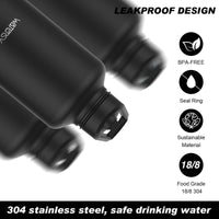 WATERSY 15oz/32oz Stainless Steel Thermal Mug with Handle, Large Capacity Insulated Tumbler Cup, Vacuum Flask Water Bottle