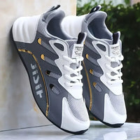 Breathable and comfortable men's sports shoes, with an inner height increase and a low top strap, suitable for outdoor sports an