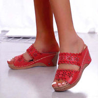 Sandals Shoes Women Summer Platform Shoes Woman Slip On Walking Shoes Wedge Women's Sandals Retro Woman Slippers Female Footwear