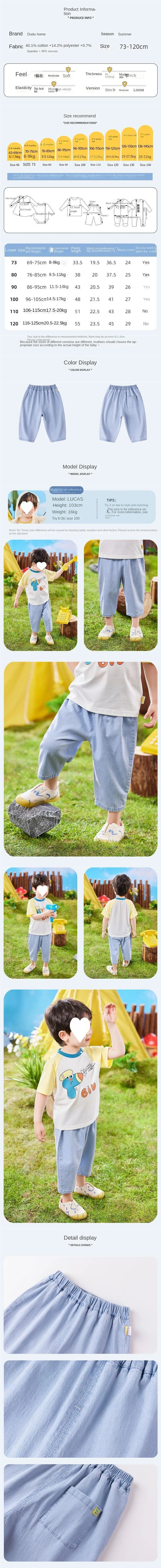 Baby Denim Pants 2024 New Fashion Children Casual Soft Blue Jeans Loose Trousers Boys Girls Kids Clothes