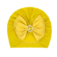 1 Pieces Children Print Baby Hat Kids Cap Newborn Girls Bowknot Diamond Photography Props Spring Autumn Beanie Infant Props