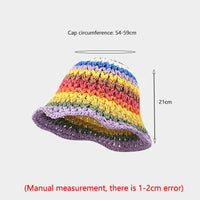 Women's Foldable Straw Hat Summer Outdoor Beach Travel Fisherman Hat Sunscreen UV Protection Sunhat Wide Brim Panama Bucket Caps