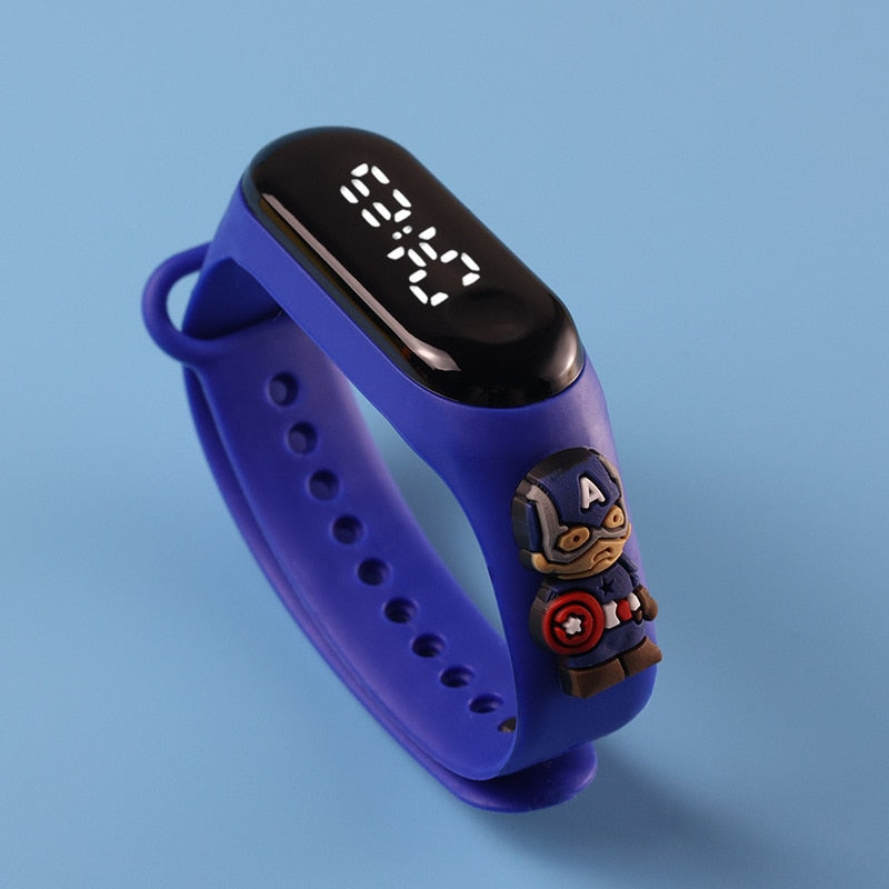 Relojes de moda para niños y mujeres, pulsera electrónica, reloj deportivo táctil LED, muñeca de Spiderman, reloj impermeable