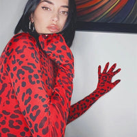 BKLD Women Leopard Jumpsuit High Street Sexy Club Wild Base Bodysuit Top Long Sleeve Slim Fit Casual Hot Sale One-piece Overalls