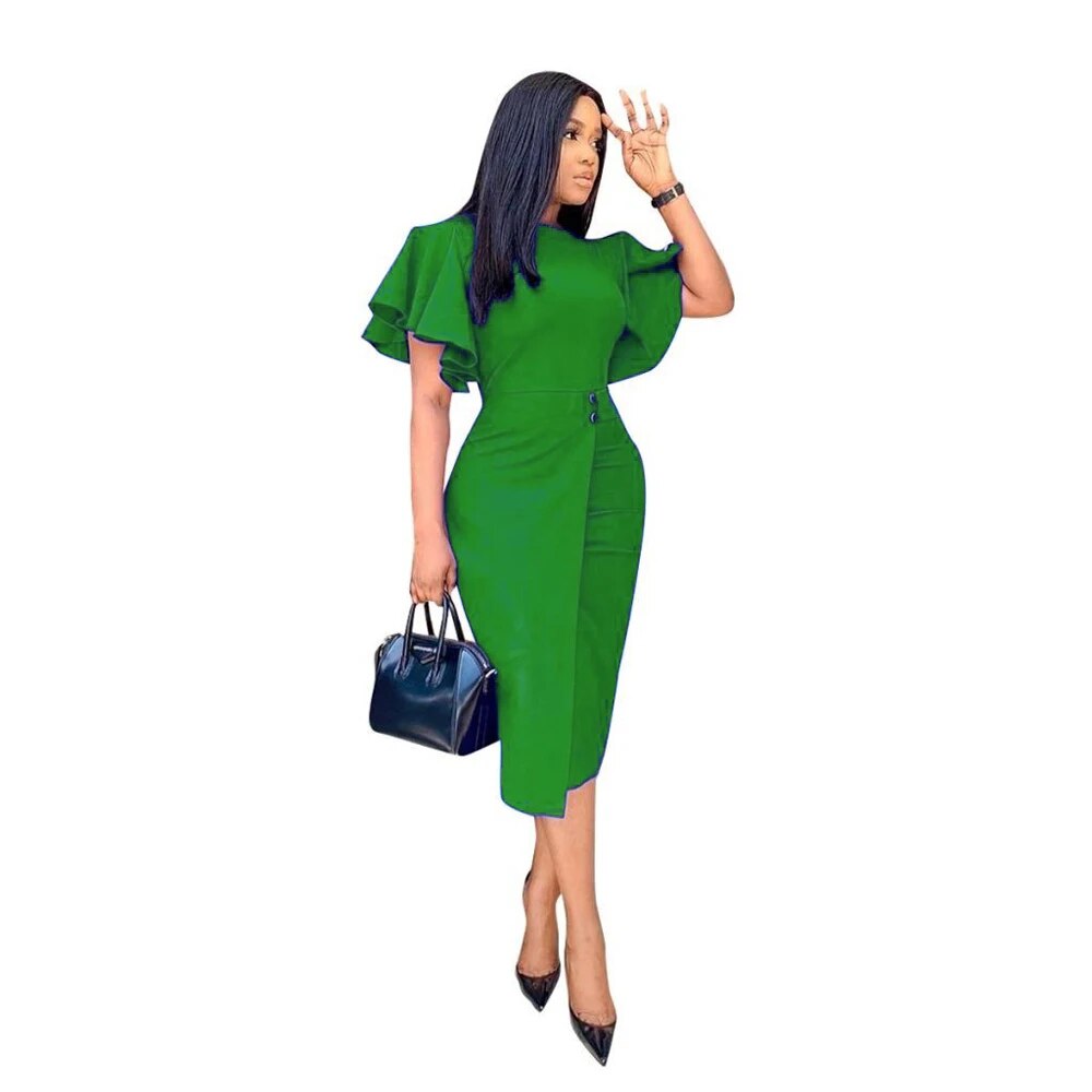 Easter Dresses Green Work Elegant Solid Patchwork O Neck One Step Skirt Dresses(Green/M) Easter Dresses Green Work Elegant Solid Patchwork O Neck One Step Skirt Dresses(Green/M)
