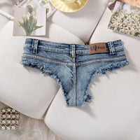New High Rise Distressed Stretchy Spice Girls Low Waist Ripped Hole Jeans Denim Shorts Y2k Super Shorts Jean