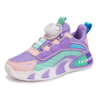 Childrens Sports Shoes 2026 New Mesh Rebound Daily Casual Walking Shoes Comfortable Anti Slip Flat Bottom Girls Jogging Shoes