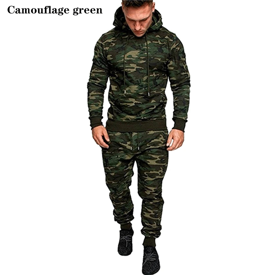 Men's fashion Sportswear jogging suit Men's hooded Sportswear suit hooded+sweatpants Sportswear