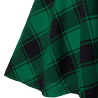 Sexy Black Checkered Women&#39;s Gothic Skirt Women Pleated Plaid Skirts