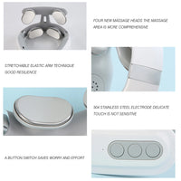 Neck Massage Machine 4 Head And Neck Protection Heating Machines Breathing Light Vibration Hot Compress Cervical Spine Machine