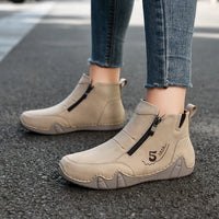 New Spring Women Ankle Boots Outdoor Casual Walking Boots Fashion Comfortable Women's Shoes High Top Autumn Women's Sneakers