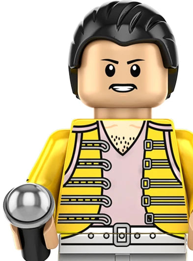 Queen Freddie Mercury Rock Star Mini Man Figurine Building Blocks Bricks