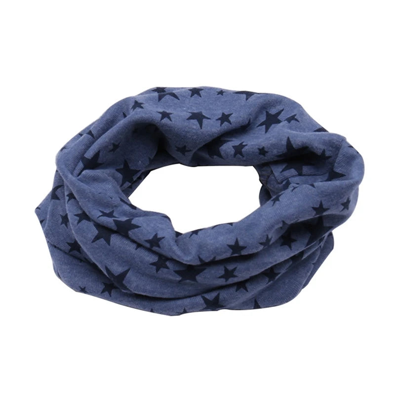 Winter Spring  Kids Scarf Baby Clothing Accessory Scarf Boys Girls Neck Collar Outdoor Snood Children Cotton Scarf Cute Stars