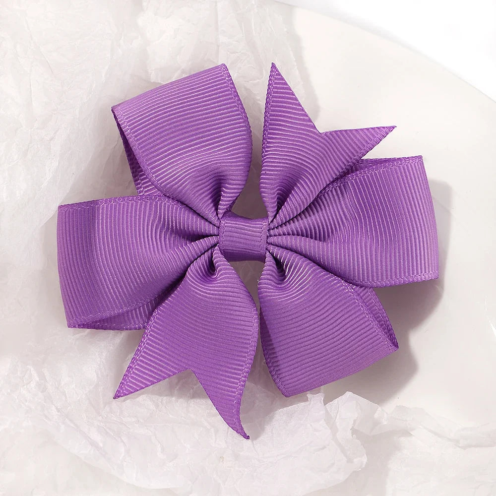 20/40Pcs Sweet Random Candy Color Bow Hair Clip Set for Baby Girls Cute Ribbon Hairpin Kids Headwear Kids Hair Accessories Gifts