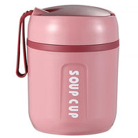 Stainless Steel Insulated Thermo Soup Cup 530ml 480ml Portable Lunch Box with Spoon Food Container Vaccum Cup Insulate Bento Box