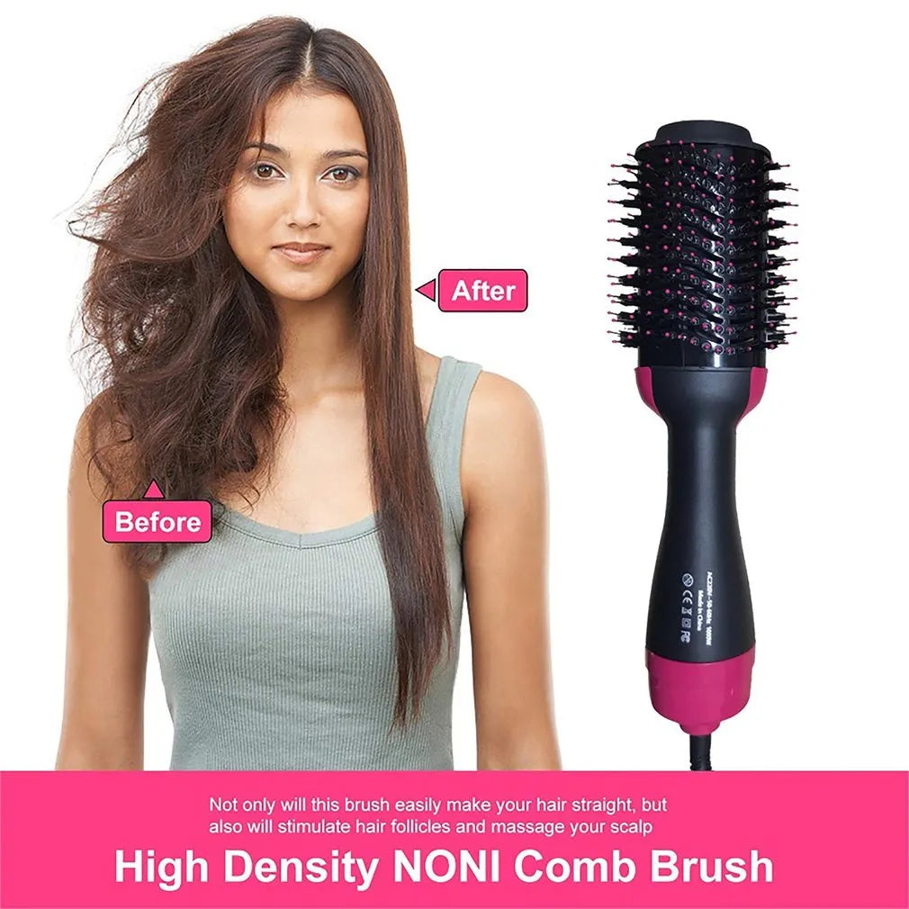 Hair Styling Brush 1000W Hair Curlers Hair Straightener Hair Dryer 3 In 1 Professional Low Noise Hot Comb