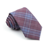 Mens Ties 7cm Classic Wool Handmade Skinny Grey Plaid Neckties Striped Narrow Collar Slim Cashmere Casual Tie Accessories Gift