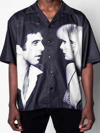 Me And You Button Down Shirt Summer Hot Sale Loose Plus Size Fit Printed Men's Shirt Camicia Uomo Masculina Roupa De Homem