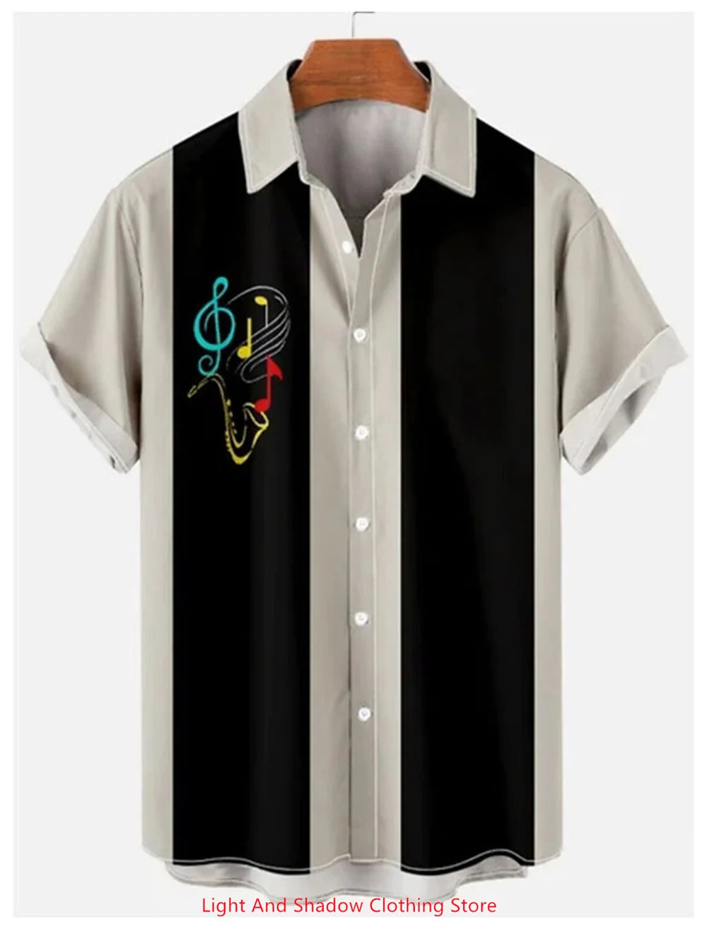 Men's button up shirt short sleeved sports fashion streetwear outdoor casual daily summer spring collar printed button up shirt