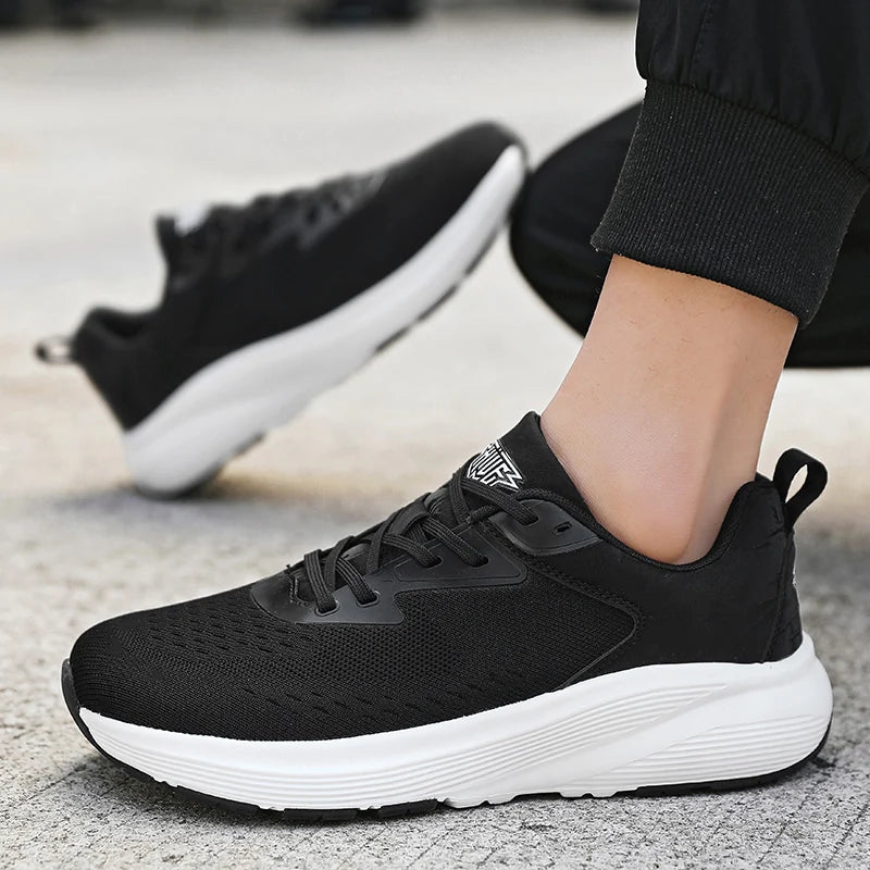 Shoes for Men Breathable Wear Resistant Athletic Training Sneakers White Sports Shoes Tennis Men's Running Walking Travel Shoes