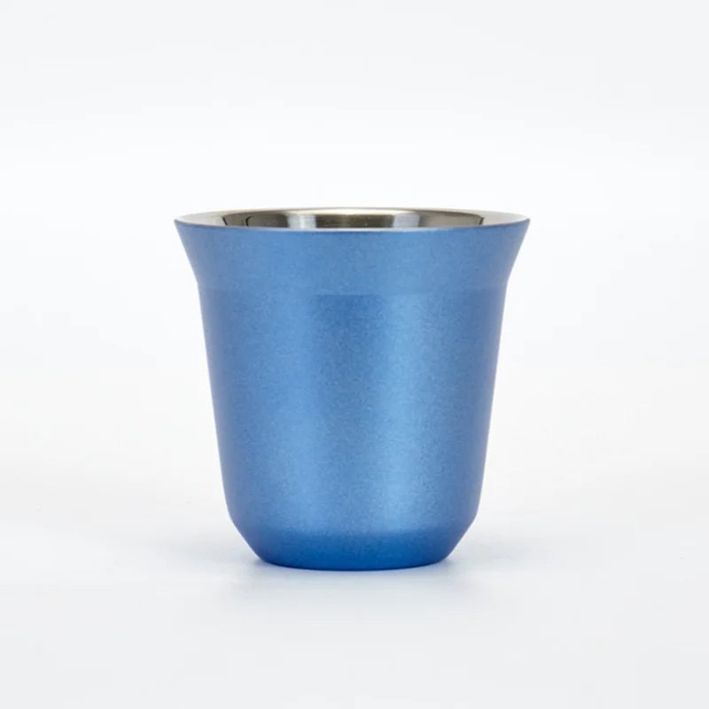 Stainless Steel Espresso Cups Double Wall Insulated Cups Demitasse Cups Coffee Cup For Drinking Coffee, Gift for Him Thermo Cup
