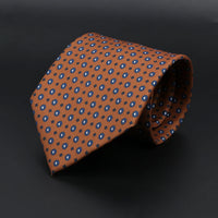 Vintage Men's Tie Geometry Paisley Khaki Blue Necktie Soft Chic Bohemian Print 9cm Ties For Men Wedding Business Daily Accessory
