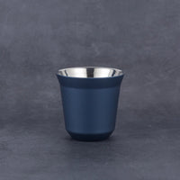 304 Stainless Steel Double-layer Coffee Cup Insulated Tea Cup Beer Cup Painted Espresso Cup Outdoor Portable Capsule Coffee Cup