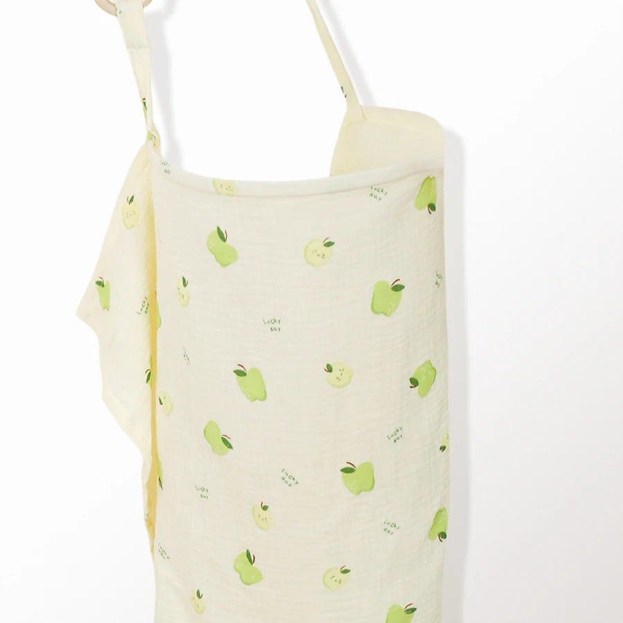 Muslin Nursing Cover for Baby Breastfeeding Breastfeeding Cover up with Arch Neckline for Women Nursing Apron Stroller Cover