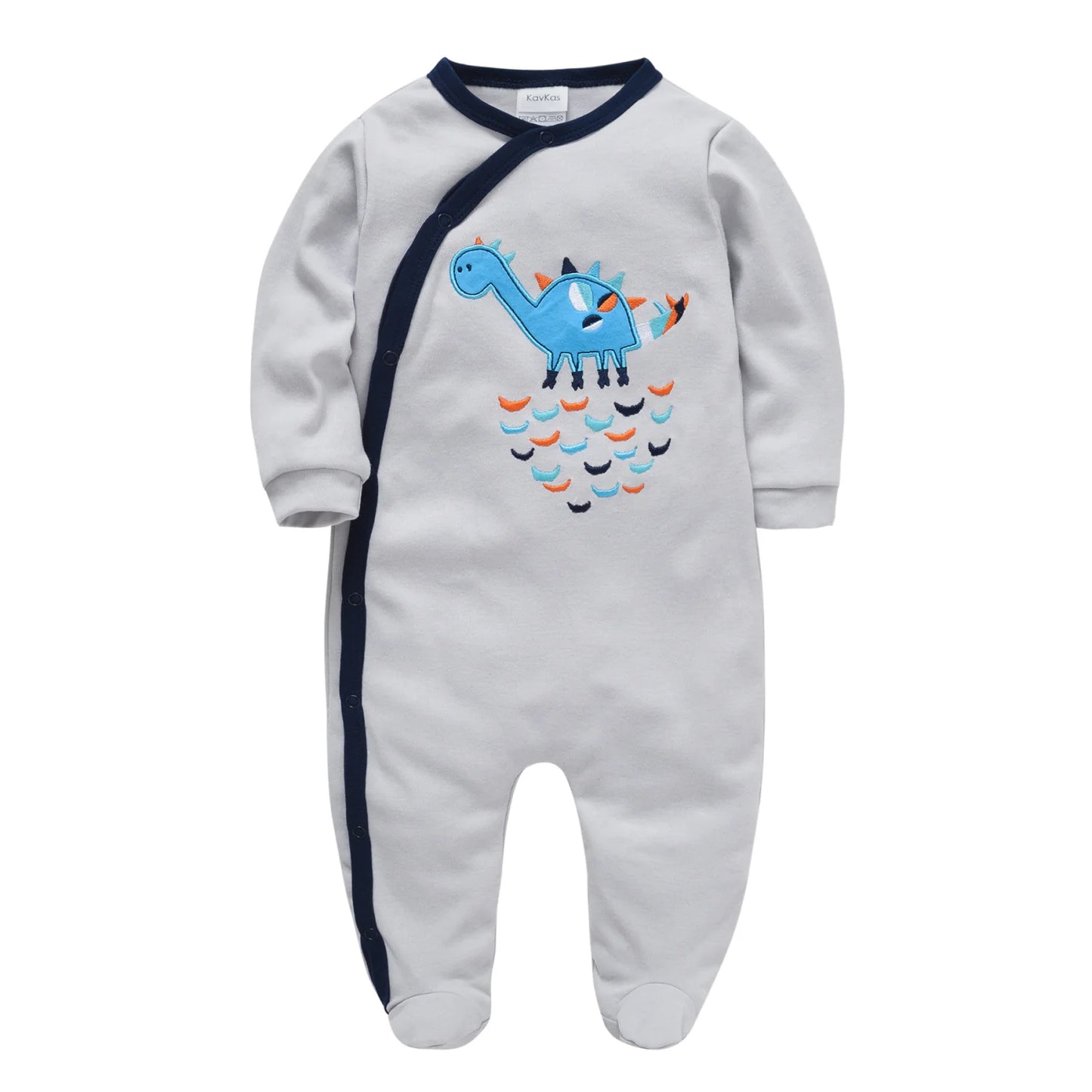 KAVKAS 1/2/3 Pcs Baby Boys Rompers Cartoon Print Overalls Cotton Infant Clothing Kids Jumpsuit Newborn Pajimas 0-3 Months