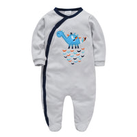 KAVKAS 1/2/3 Pcs Baby Boys Rompers Cartoon Print Overalls Cotton Infant Clothing Kids Jumpsuit Newborn Pajimas 0-3 Months