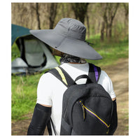 Men's Sun Hat With 15cm Wide Brim UPF 50+ Outdoor Cap for Hiking Fishing Camping Traveling Quick Dry Beach Fisherman Hat