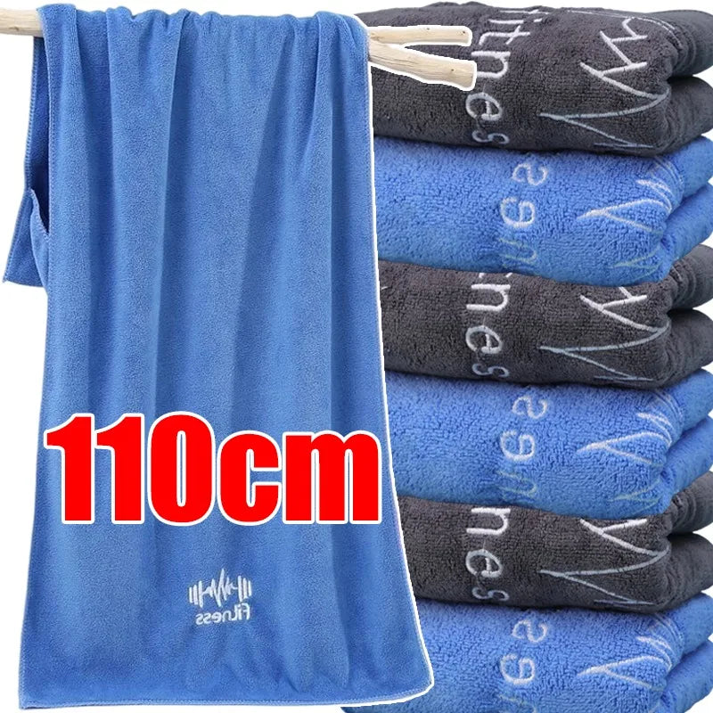 Sports Towel Men's and Women's Fitness Towel Sports Running Sweat Wipe Towels Swimming Gym Equipment Sweat Pad Towels Microfiber