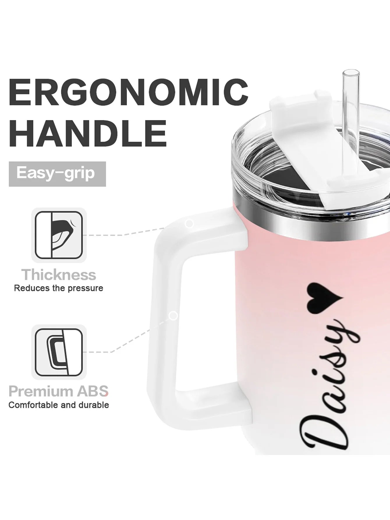 Personalized 40 ounce water cup Customized picture text travel cup Stainless steel water cup Insulated water cup